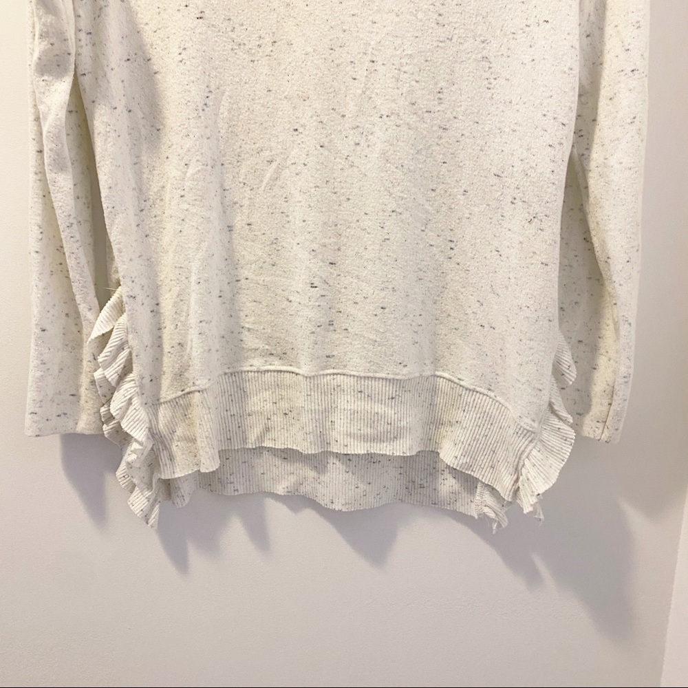 Anthropologie Postmark Side Split Ruffle Sweater - image 3